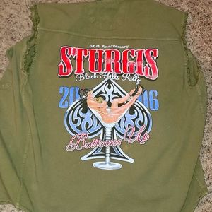 Men's Sturgis biker shirt by Biker Design USA size lg.